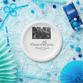 Goldene Bogen zum 60-jährigen Jubiläum Pappteller (Party)