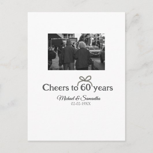 Goldene Bogen zum 60-jährigen Jubiläum Postkarte (Vorderseite)