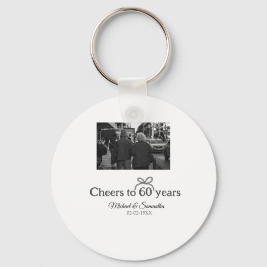 Goldene Bogen zum 60-jährigen Jubiläum Schlüsselanhänger (Vorderseite)