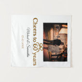 Goldene Bogen zum 60-jährigen Jubiläum Wandteppich (Vorderseite (Horizontal))