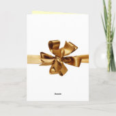 goldene Bogengrußkarte Feiertagskarte (Rückseite)