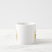 Goldene Bogenlaterne Ramadan Mubarak Espressotasse (Vorderseite)