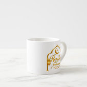 Goldene Bogenlaterne Ramadan Mubarak Espressotasse (Vorderseite Rechts)