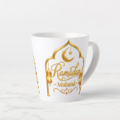 Goldene Bogenlaterne Ramadan Mubarak Milchtasse (Rechte Ecke)