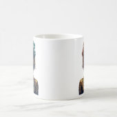 Goldene Bohemische Schönheit - Modernes Art Design Kaffeetasse (Mittel)