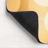Goldene Bokeh-Lichter Ästhetischer Eleganter Warme Mousepad (Ecke)
