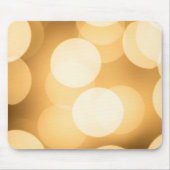 Goldene Bokeh-Lichter Ästhetischer Eleganter Warme Mousepad (Vorne)