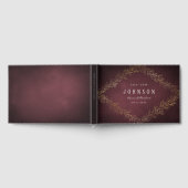 Goldene Bordeaux-Hochzeit Gästebuch (Voll)