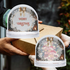 Goldene Bow Snowflake Wreath Kundenempfehlung Schneekugeln