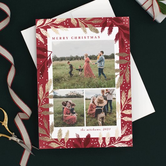 Goldene Branchen 3 Foto Weihnachten