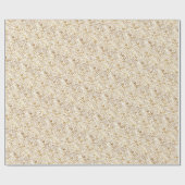 Goldene Branchen Urlaub Geschenkpapier (Flach)