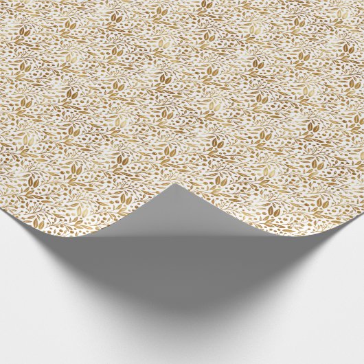 Goldene Branchen Urlaub Geschenkpapier (Ecke)