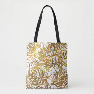 Goldene Bronze- und braune Weidenblätter Tasche