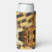 Goldene Bronzeblocke Selters Dosenkühler (Seltzer Vorderseite)