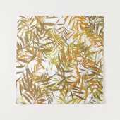 Goldene, bronzene und braune Weidenblätter Wandteppich (Vorderseite (Horizontal))