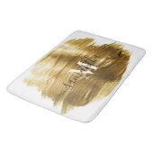Goldene Brush Badematte (Schrägansicht)