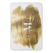 Goldene Brush Badematte (Vorderseite Vertikal)