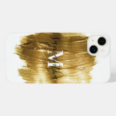 Goldene Brush iPhone Hülle (Rückseite (Horizontal))