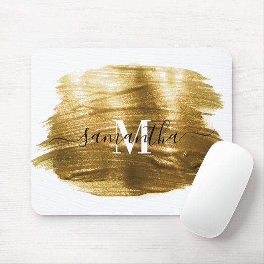 Goldene Brush Mousepad (Mit Mouse)