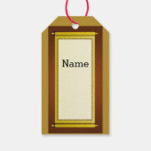 goldene Buchstaben glücklich Chinesisch Neues Jahr Geschenkanhänger (Rückseite)