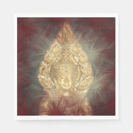 Goldene Buddha Napkins Serviette (Vorderseite)