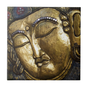 Goldene Buddha-Segnung Inspirierende Liebe Fliese