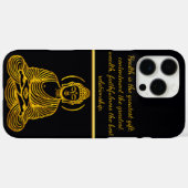 Goldene Buddha-Statue in Meditation Case-Mate iPhone Hülle (Rückseite (Horizontal))