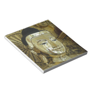 Goldene Buddha-Statue Inspirierende Liebe Notizblock