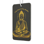 Goldene Buddha-Statue strahlende Ruhe Autolufterfrischer (Links)
