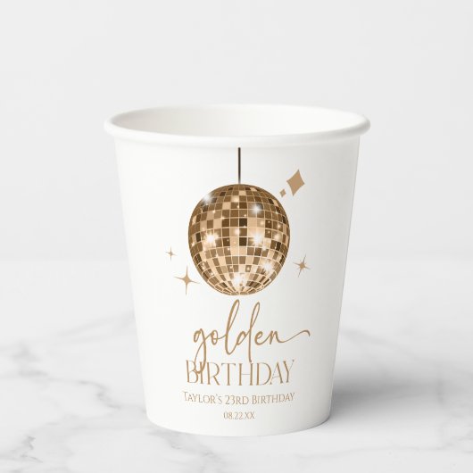 Goldene Burg Pappbecher (Rückseite)