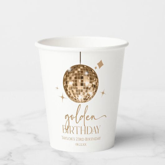 Goldene Burg Pappbecher (Vorderseite)