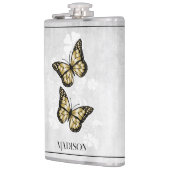 Goldene Butterfly Flachmann (Links)