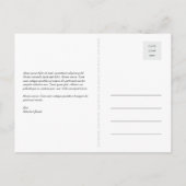 Goldene Champagnerbläschen - Save the Date Ankündigungspostkarte (Rückseite)