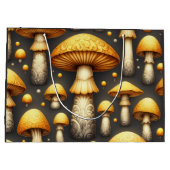 Goldene Champignons Große Geschenktüte (Rückseite)