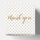 Goldene Confetti-Gastgeschenk Hochzeit Geschenkschachtel (Oben)