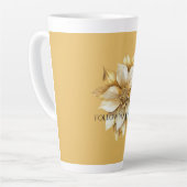 Goldene Creme-Blume Milchtasse (Linke Ecke)