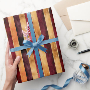 Goldene Creme-Blumen-Geburtstag Geschenkpapier