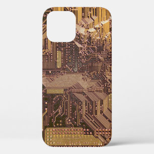 Goldene Cyber-Schaltplatine Tech-Kunst Elektronik Case-Mate iPhone Hülle