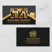 Goldene Dachhandyman-Toolschichten Visitenkarte (Vorne/Hinten)