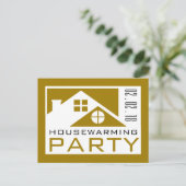 Goldene Dachterrasse, Party Einladung für die Haus (Stehend Vorderseite)