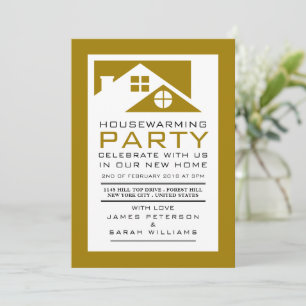 Goldene Dachterrasse, Party zur Wohnungsaufwärmung Einladung