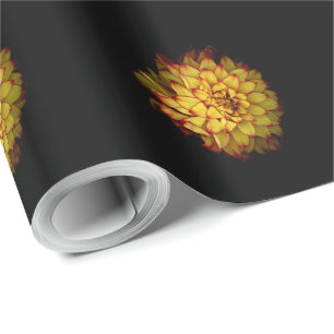 Goldene Dahlie Geschenkpapier