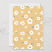 Goldene Daisy 70. Geburtstagsfeier Einladung (Rückseite)