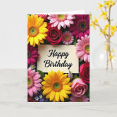 Goldene Daisy Geburtstagskarte Karte (Gelbe Blume)