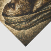 Goldene Damast-Muse Decoupage Seidenpapier (Ausschnitt)