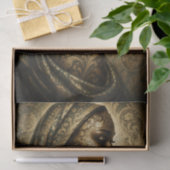 Goldene Damast-Muse Decoupage Seidenpapier (Geschenk)