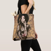 Goldene Damenhandtasche Tasche (Von Nahem)