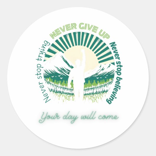 Goldene Dämmerung: Ihr Tag wird kommen Runder Aufkleber (Vorderseite)