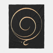 Goldene Dankbarkeit Fleecedecke (Vorderseite)