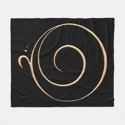 Goldene Dankbarkeit Fleecedecke (Vorderseite (Horizontal))